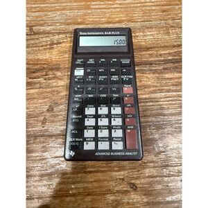 1995 Texas Instruments BAII PLUS Advanced Business Analyst Financial Calculator